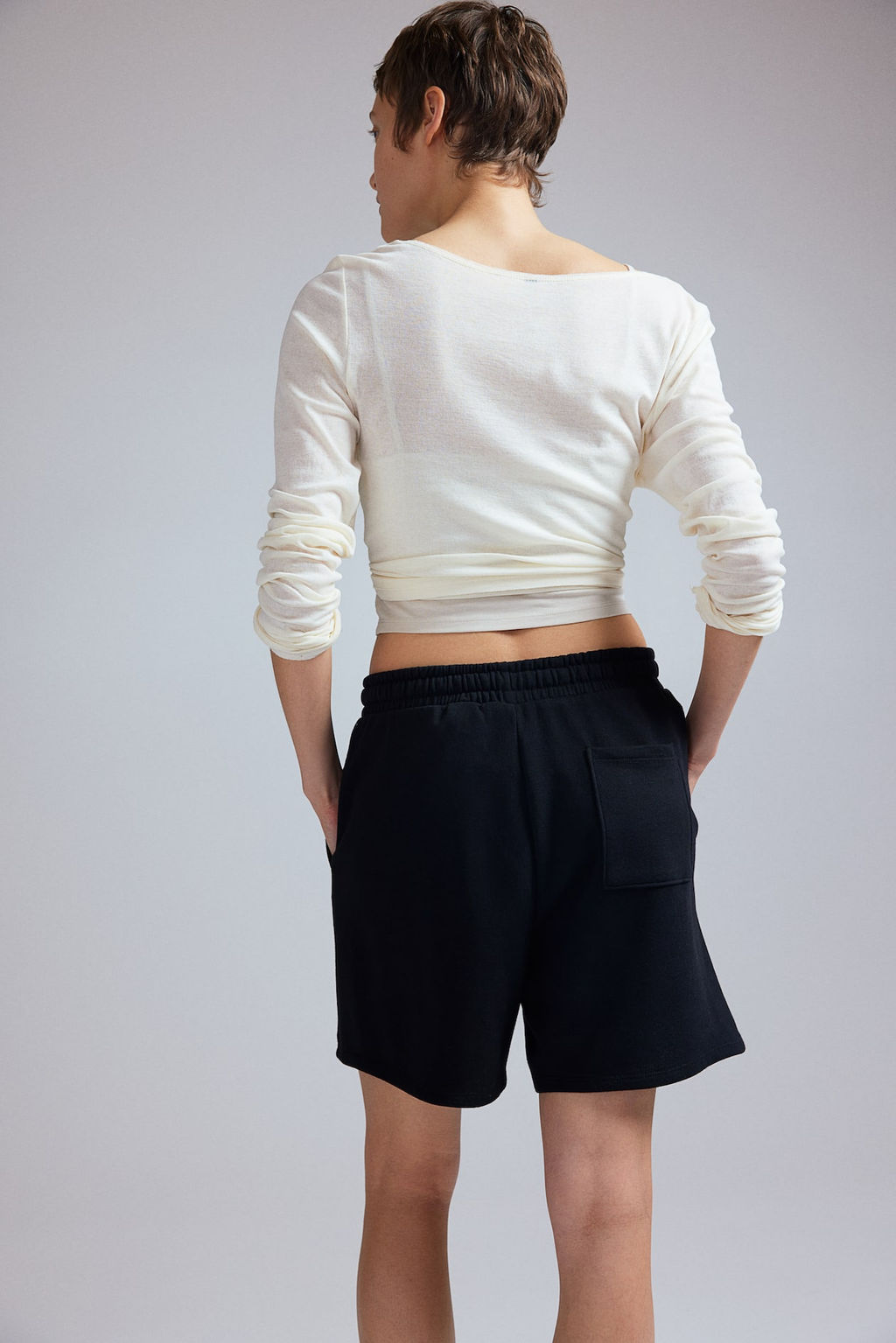 Pantalon corto en sudadera - H&m фото 4
