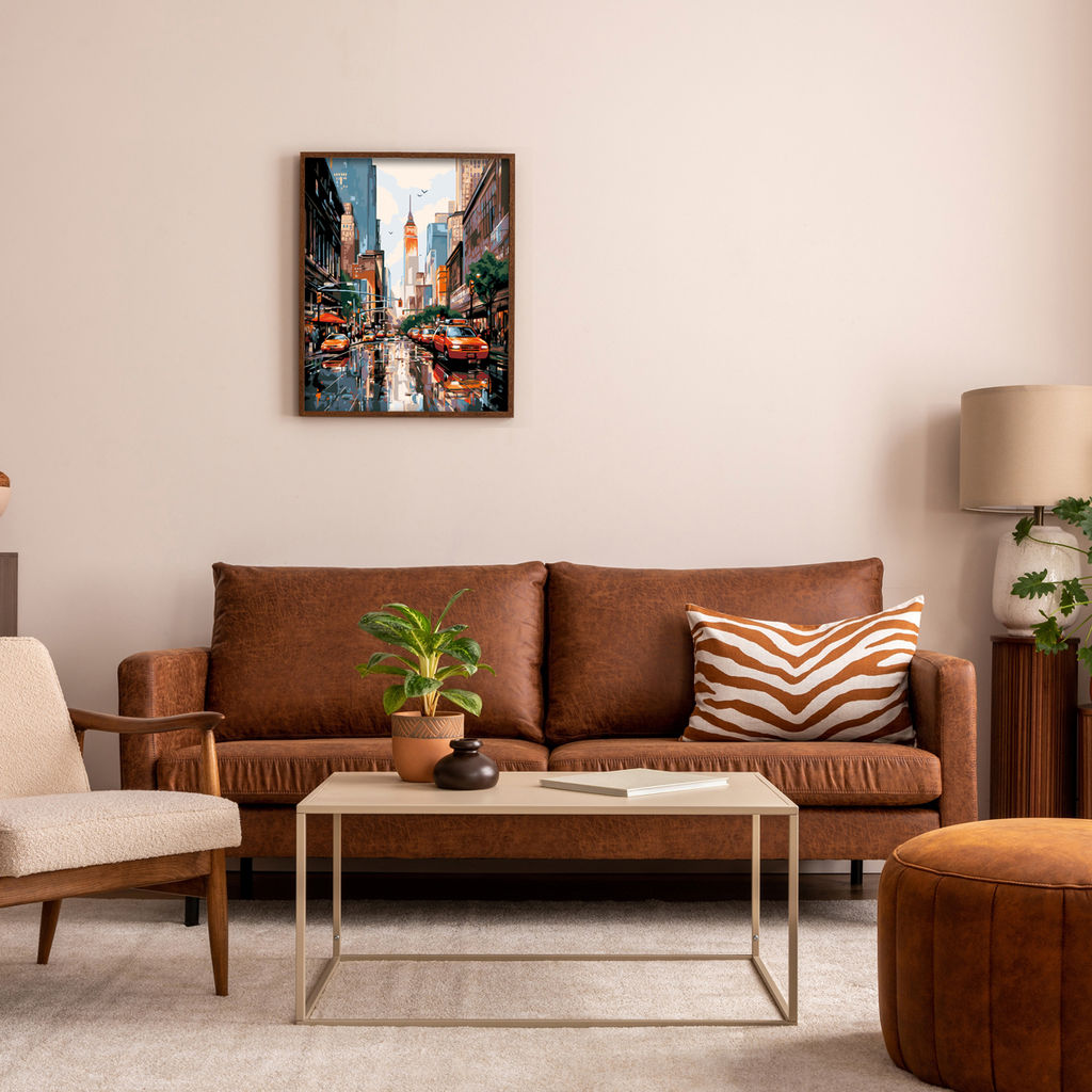 ФРЕЯ PNB/PL-297 Набор для раскрашивания по номерам Такси в Нью-Йорке