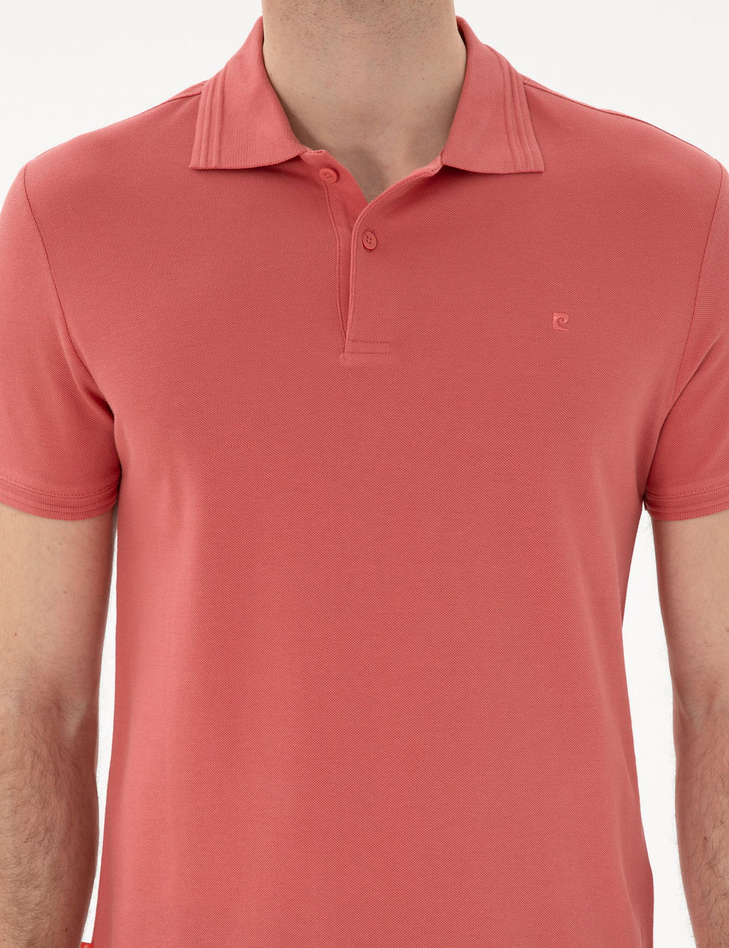 Mercan Slim Fit %100 Pamuk Polo Yaka Basic Ti__rt