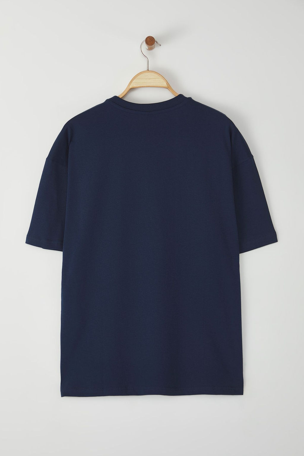 TRENDYOL MAN Ekru Unisex Oversize/Genis Kesim Ay?c?k Bask?l? %100 Pamuklu T-Shirt TMNSS25TS00158 - Trendyolmilla фото 11