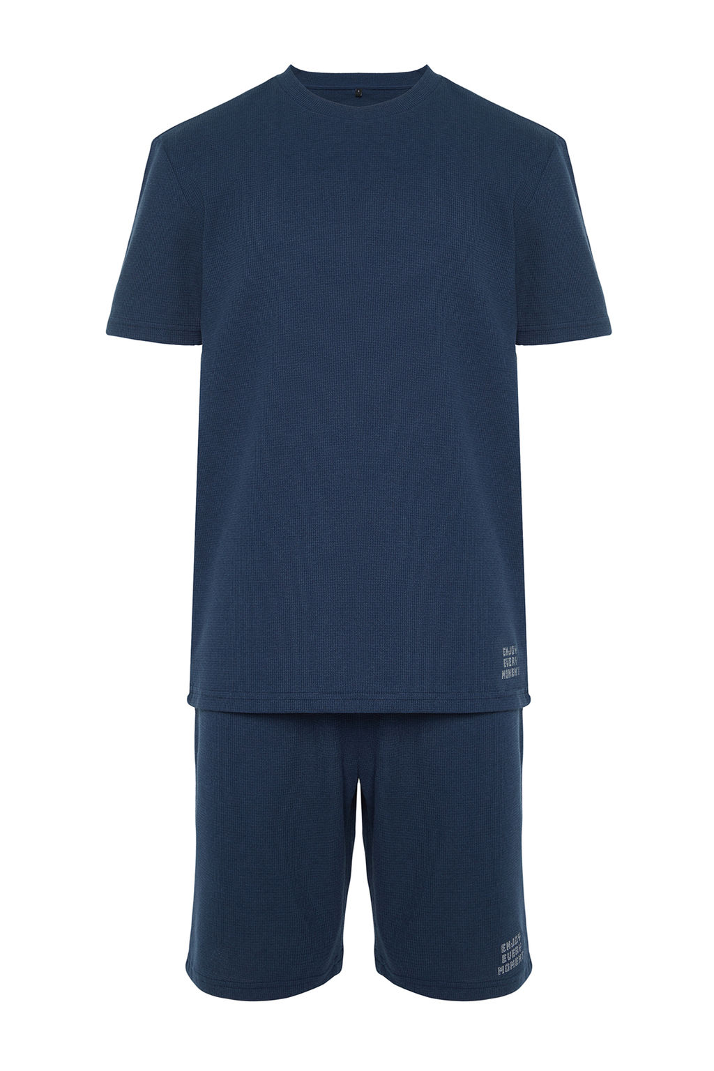TRENDYOL MAN Mavi Regular Fit Waffle Sortlu Pijama Tak?m? TMNSS23PT00032 - Trendyolmilla фото 44
