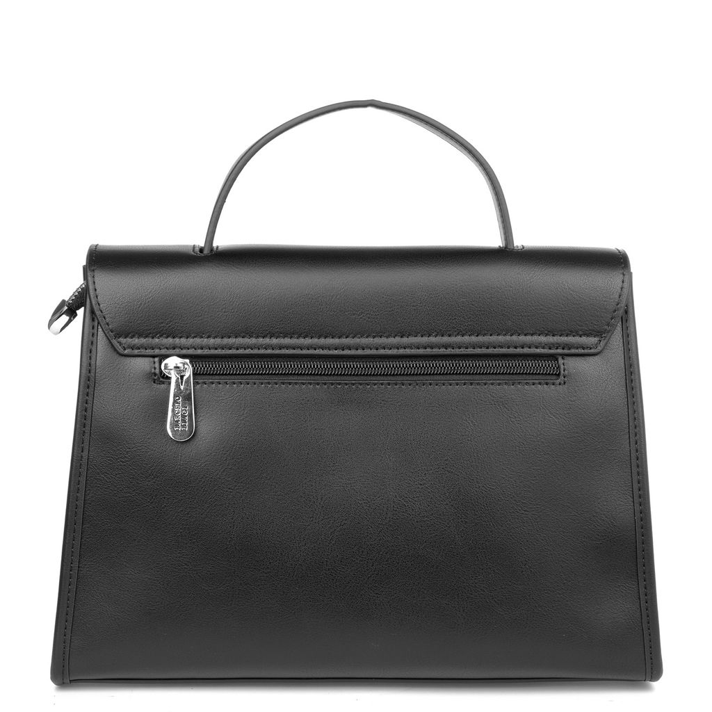 TH881 black женская кожаная сумка "сэтчел" Barcelo Biagi