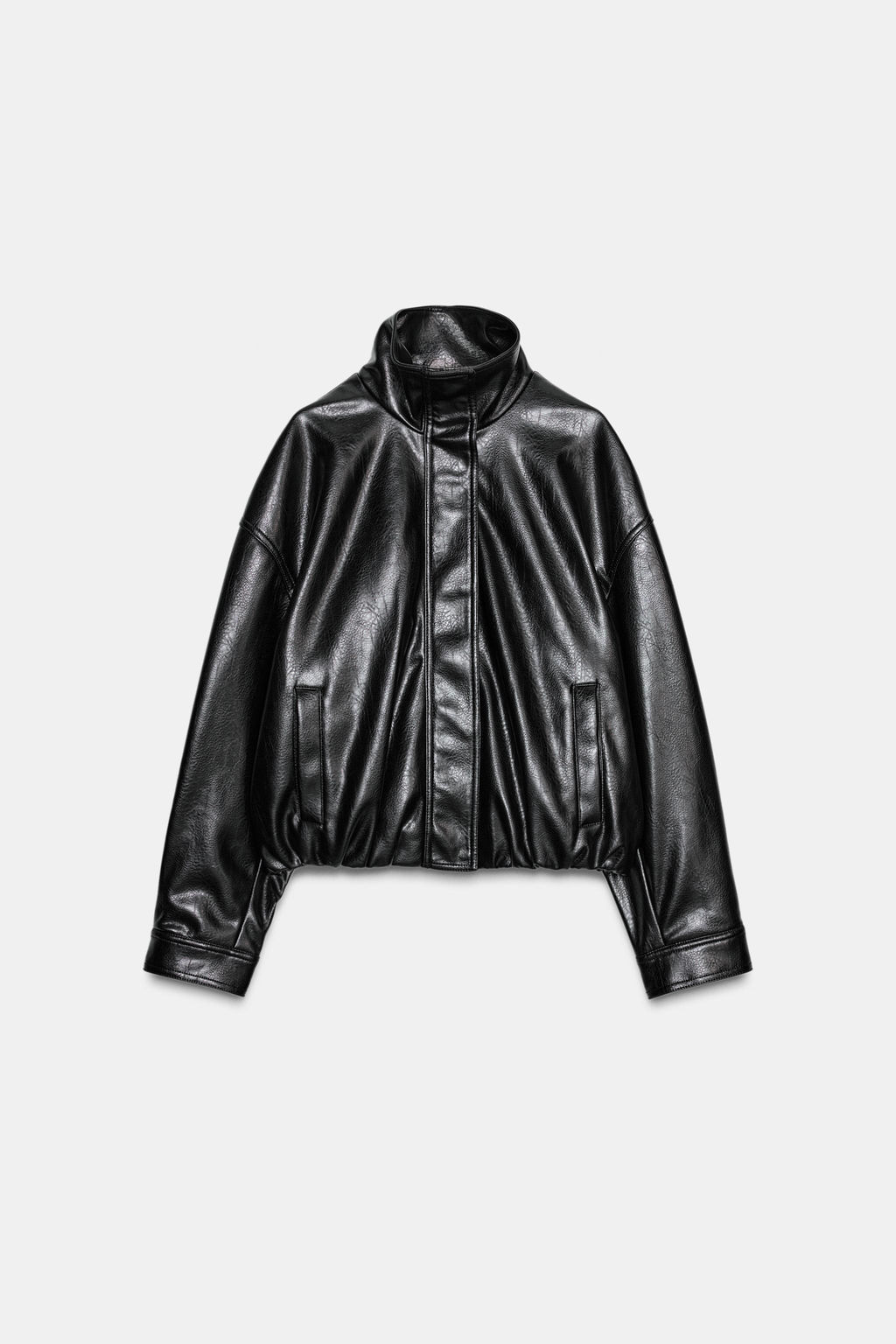 FAUX LEATHER VOLUME JACKET - Zara фото 15