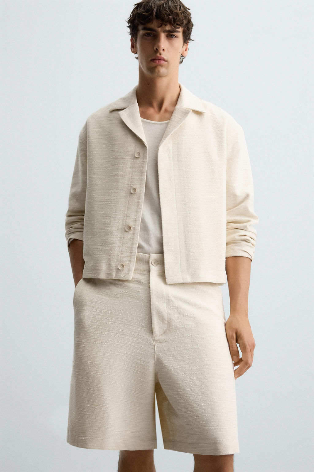 TEXTURED OVERSHIRT - Zara фото 12