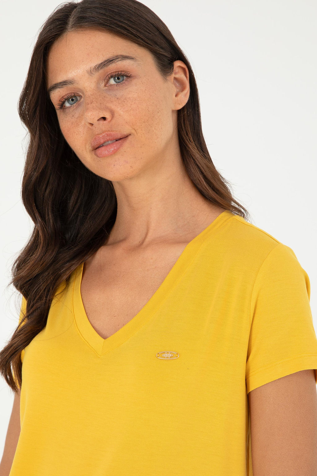 Женская базовая футболка Safran Неожиданная скидка в корзине - U.s. polo assn фото 2