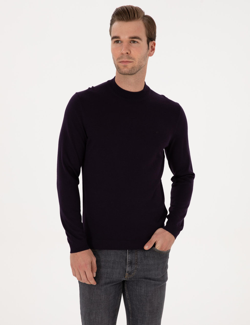 M_rd_m Slim Fit Basic Kazak - Cacharel фото 3