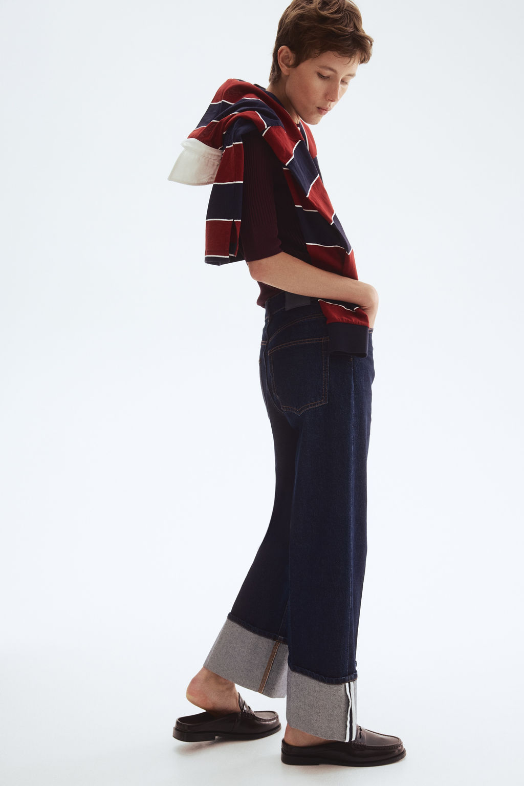 Wide High Ankle Jeans - H&m фото 8