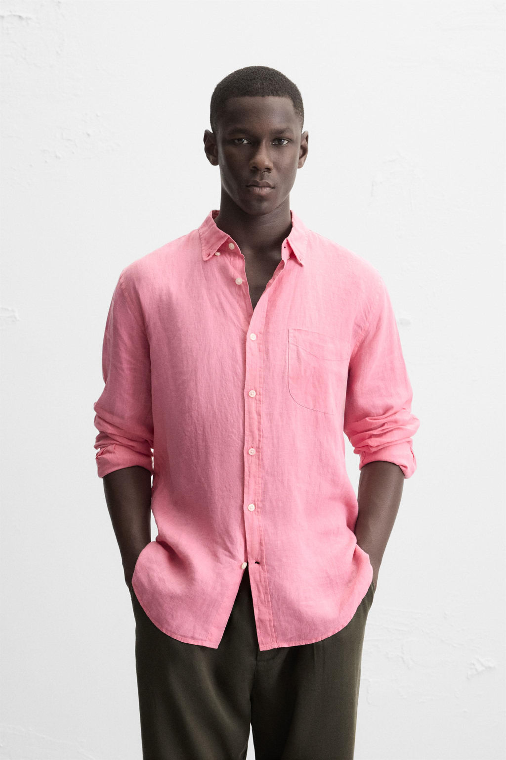 100% LINEN SHIRT - Zara фото 2
