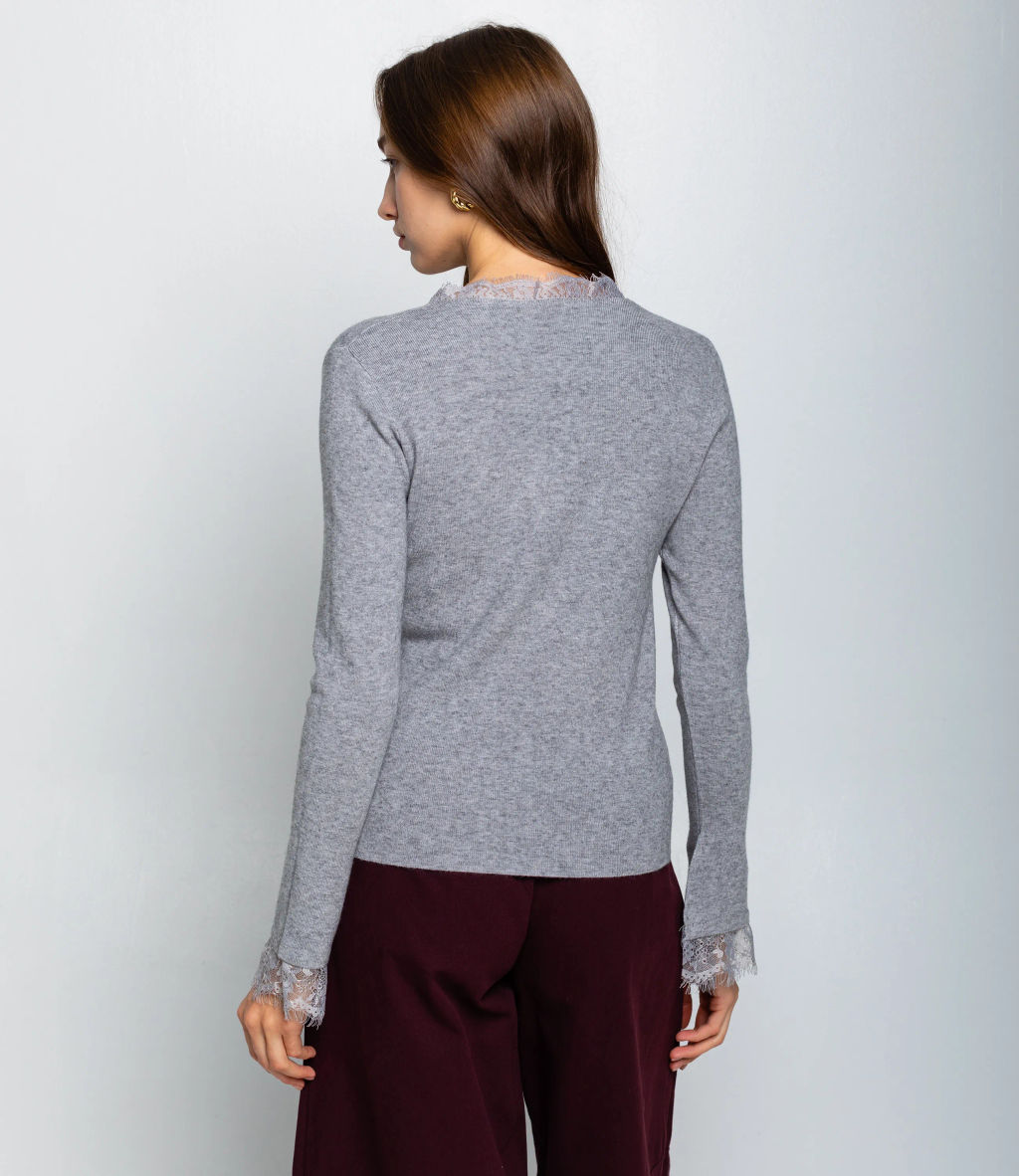 Джемпер #КТ9045, серый