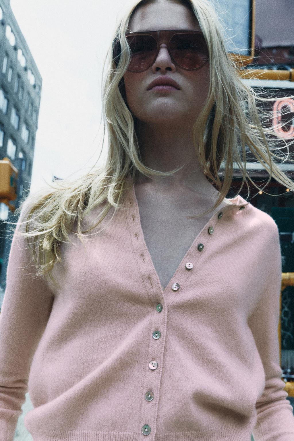 PLAIN 100% CASHMERE CARDIGAN - Zara фото 2