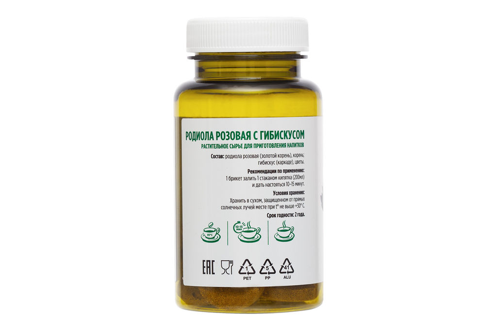 БАД в монобрикетах Родиола розовая с гибискусом Алфит 7463