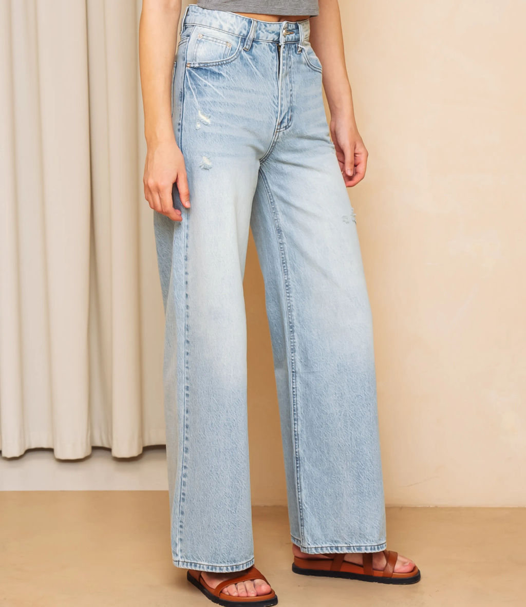 Джинсы #КТ1616 (1), голубой - Dommod фото 3