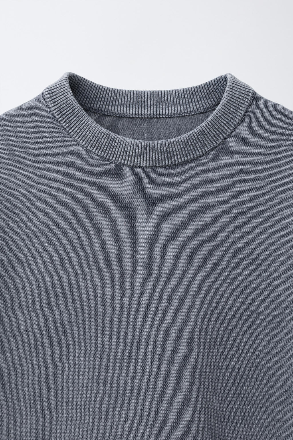 CAMISETA PUNTO EFECTO LAVADO / Gris - Zara фото 4