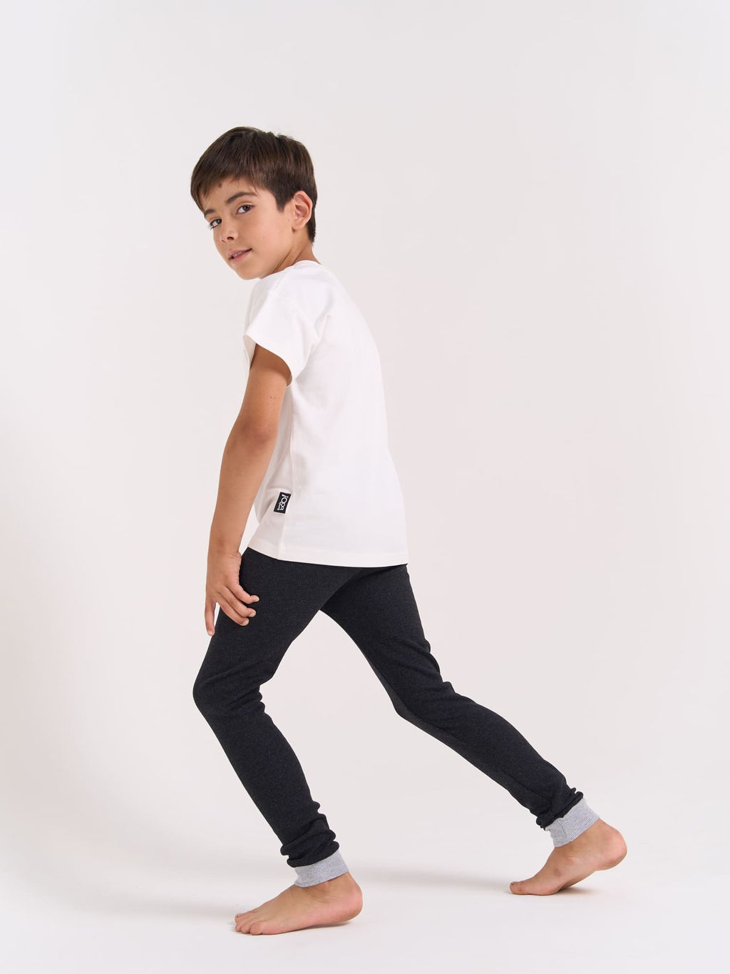 Кальсоны из термополотна Черный меланж 7+ с гульфиком - Bungly фото 3