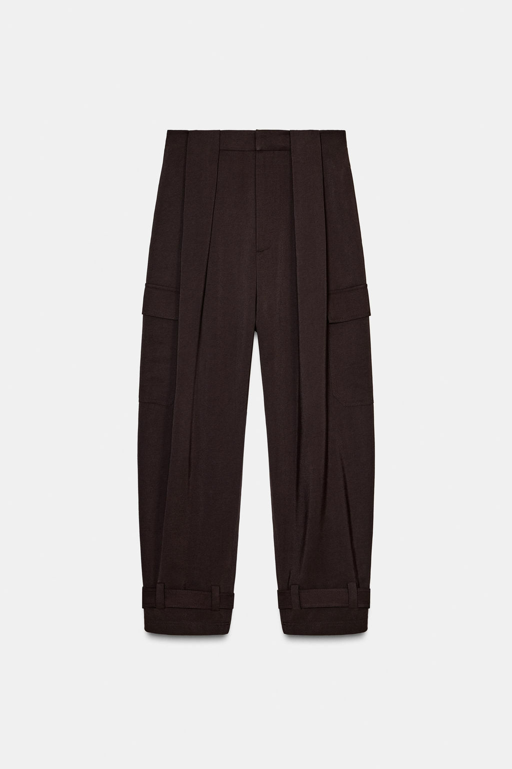 ZW COLLECTION CARGO TROUSERS WITH PLEATS - Zara фото 7