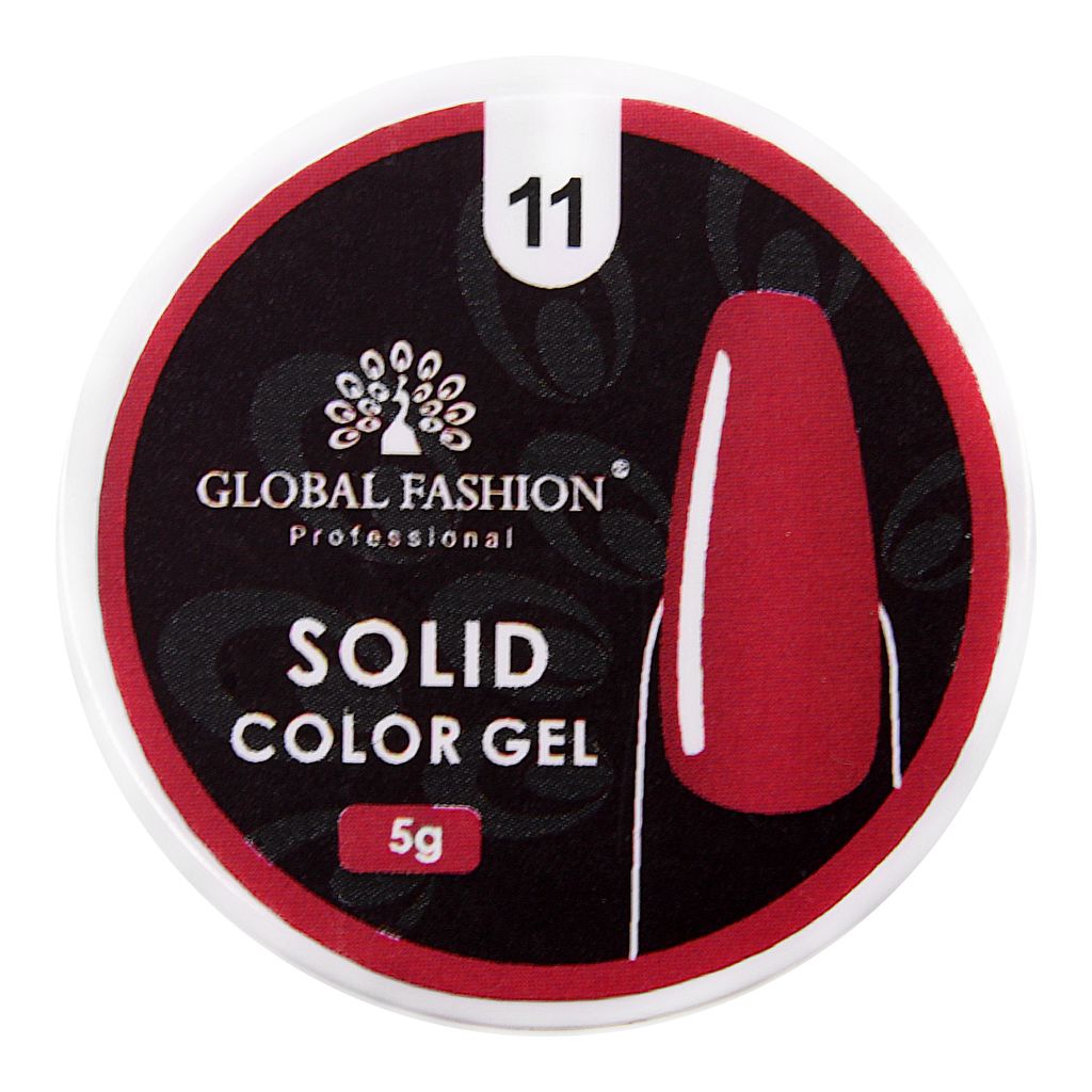 Гель-краска повышенной плотности, Solid color gel 5 гр, 11 - Global fashion фото 2