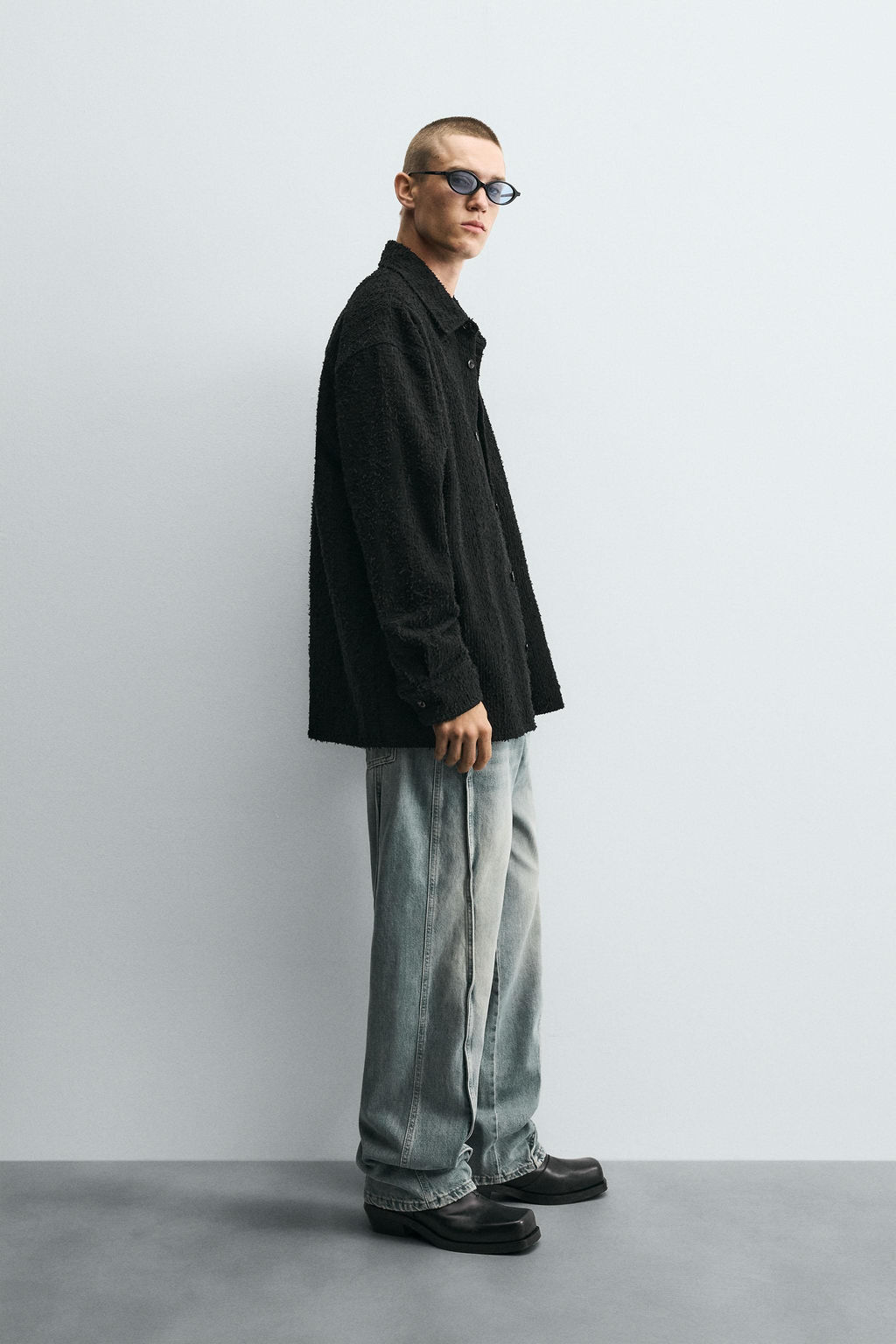 BAGGY JEANS WITH SEAMS - Zara фото 4