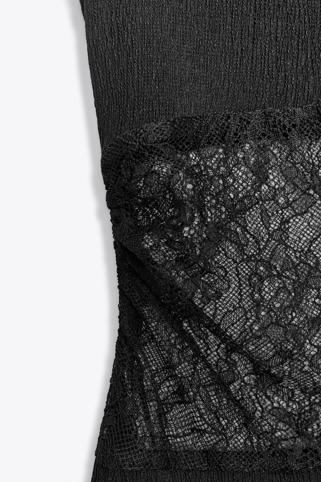 LACE TRIM SHORT DRESS - Zara фото 8