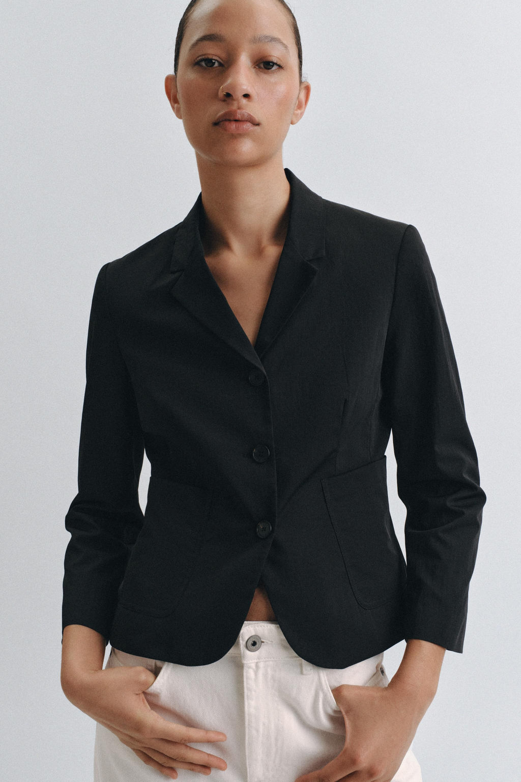 BLAZER BOLSILLOS ZW COLLECTION / Negro