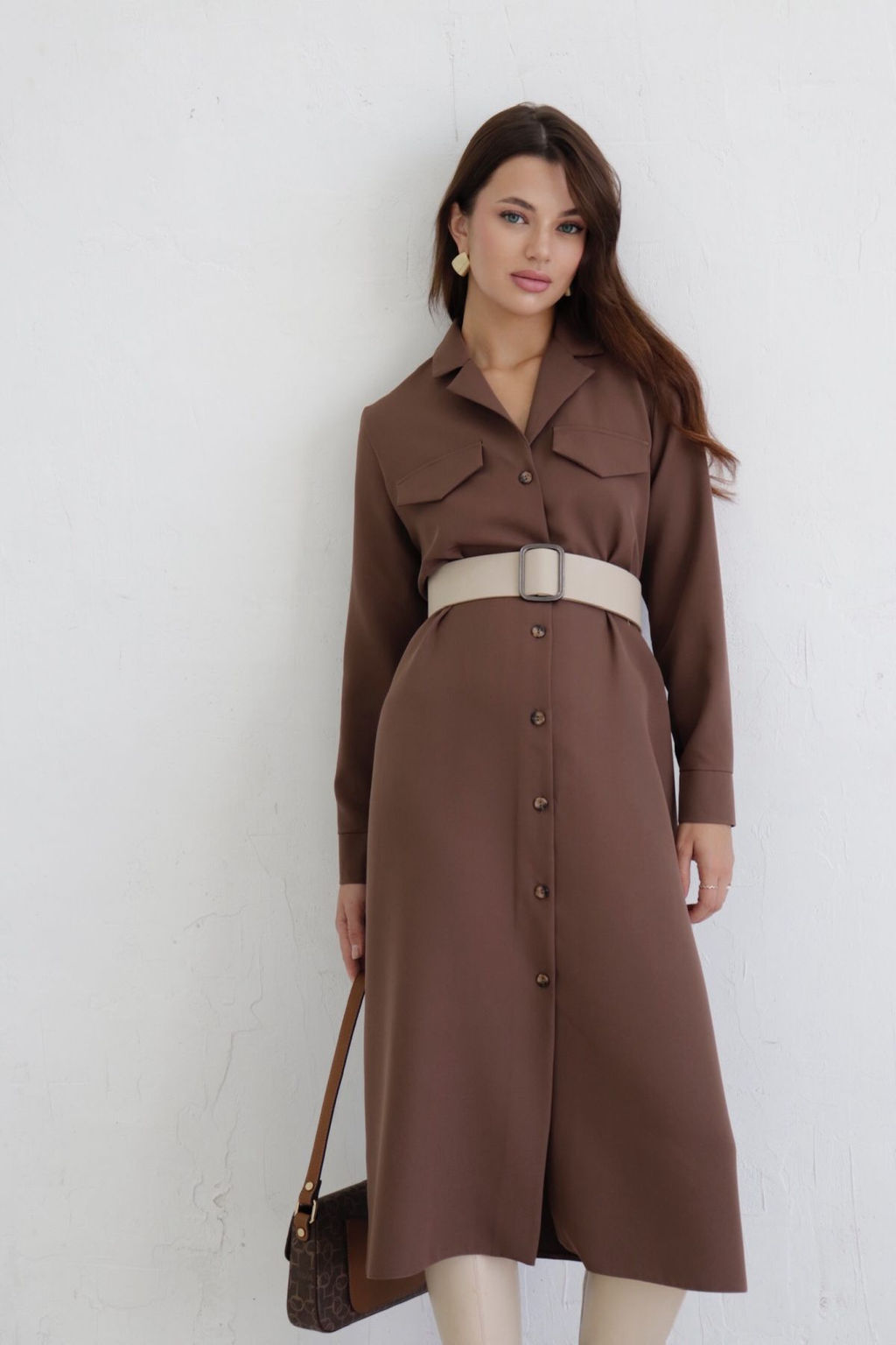 Платье-рубашка с английским воротником - Martichelli фото 107