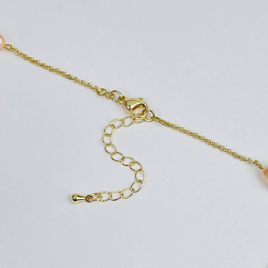 Колье на цепочке с Жемчугом 39 см +