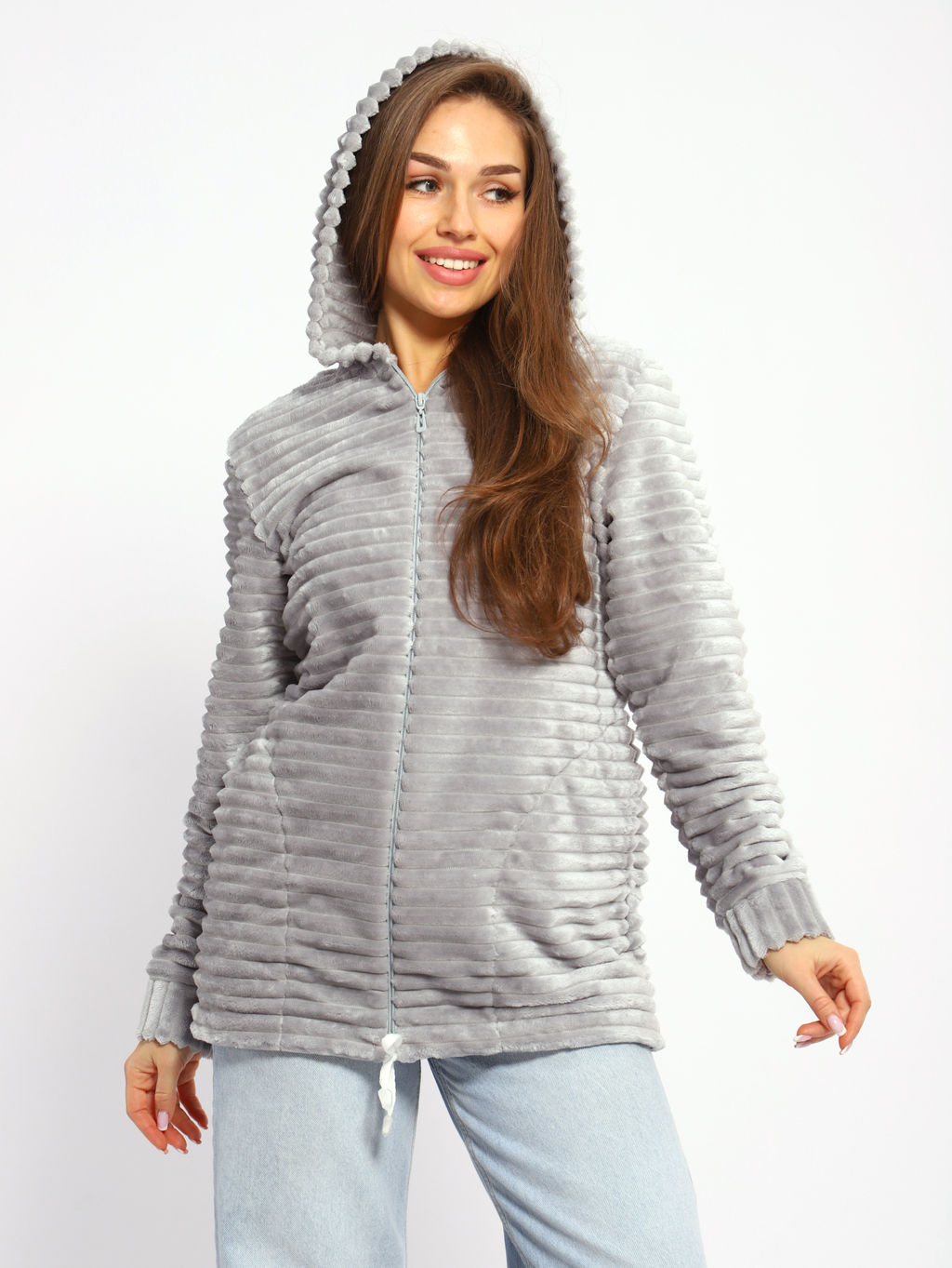 Толстовка женская 6-204 из велсофта - Новое кимоно фото 31