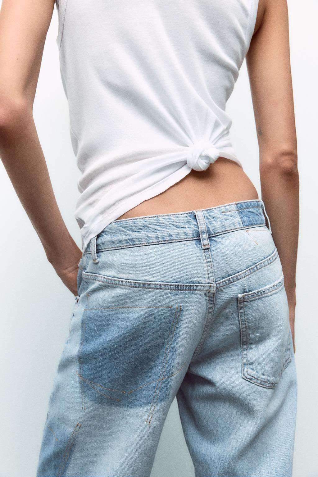 TRF SLOUCHY CURVE LEG JEANS - Zara фото 6