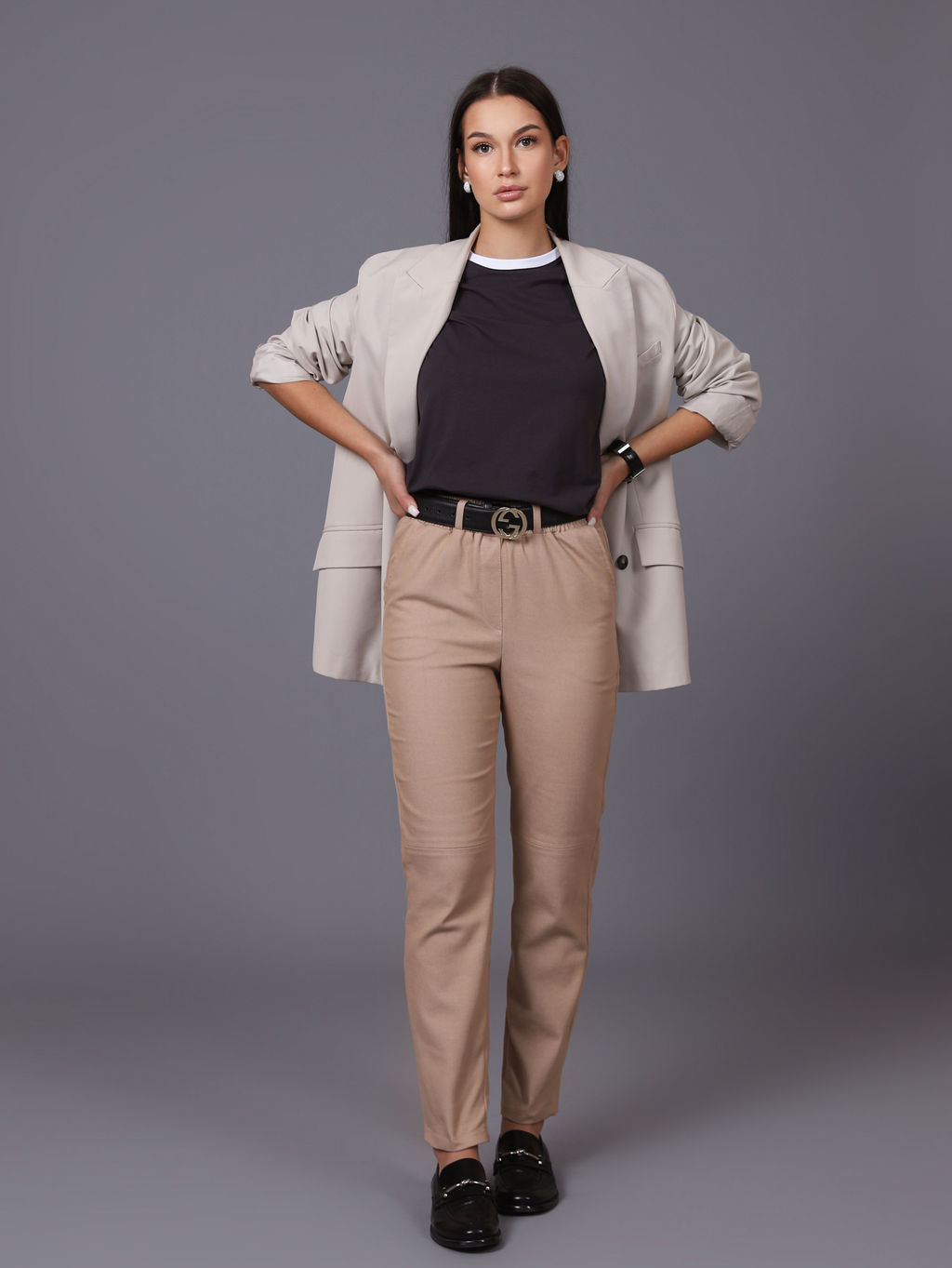 Женские Брюки женские Изабель С045 Бежевый от фабрики Спортсоло