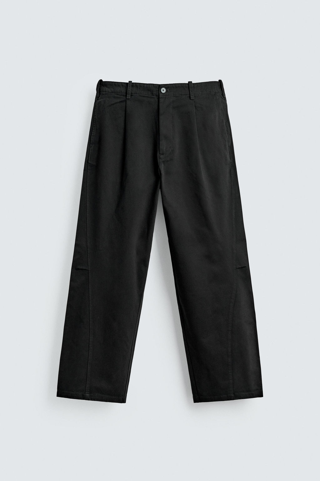 RELAXED BALLOON FIT PLEATED TROUSERS - Zara фото 7