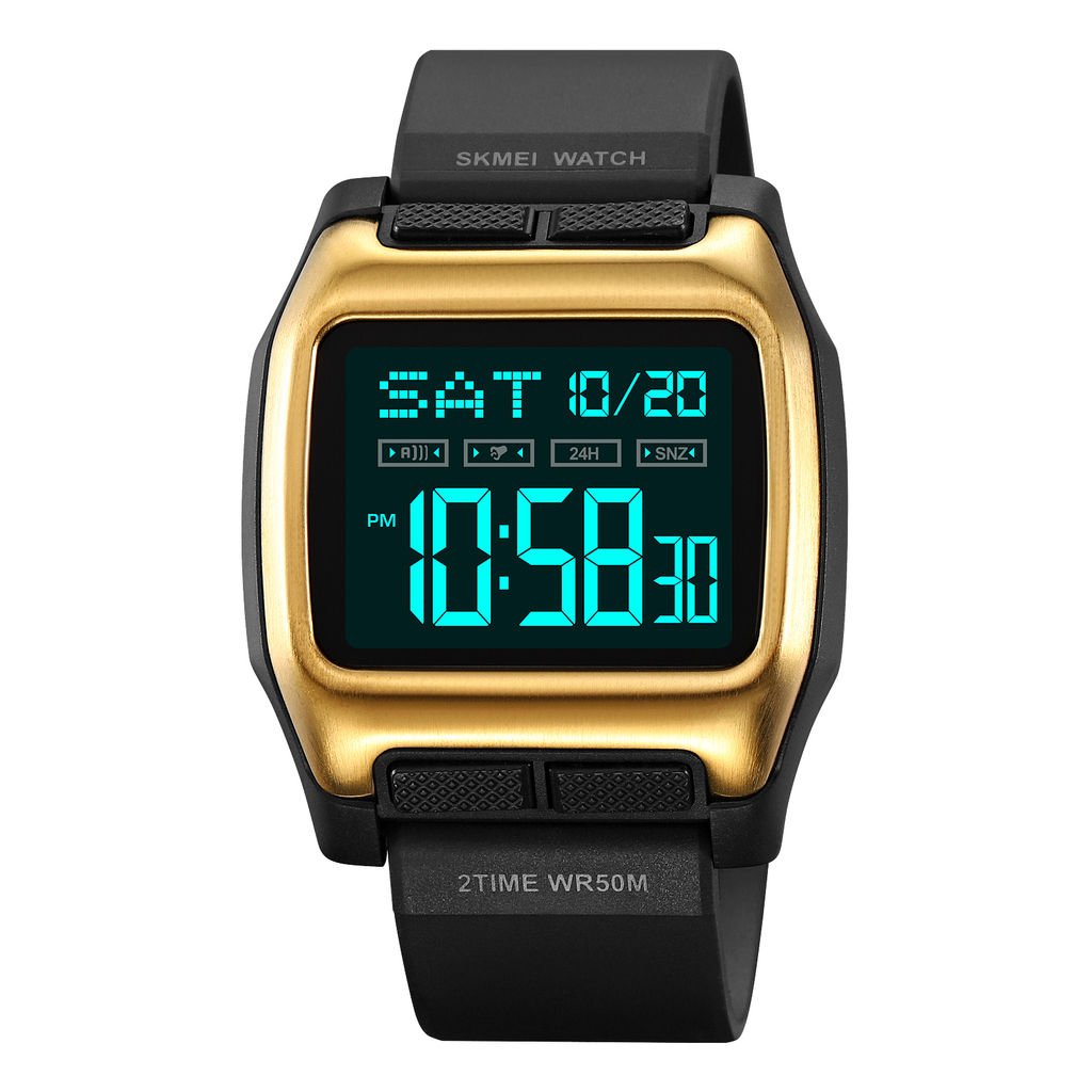 Часы наручные Skmei мужские электронные спортивные 2193gold-black