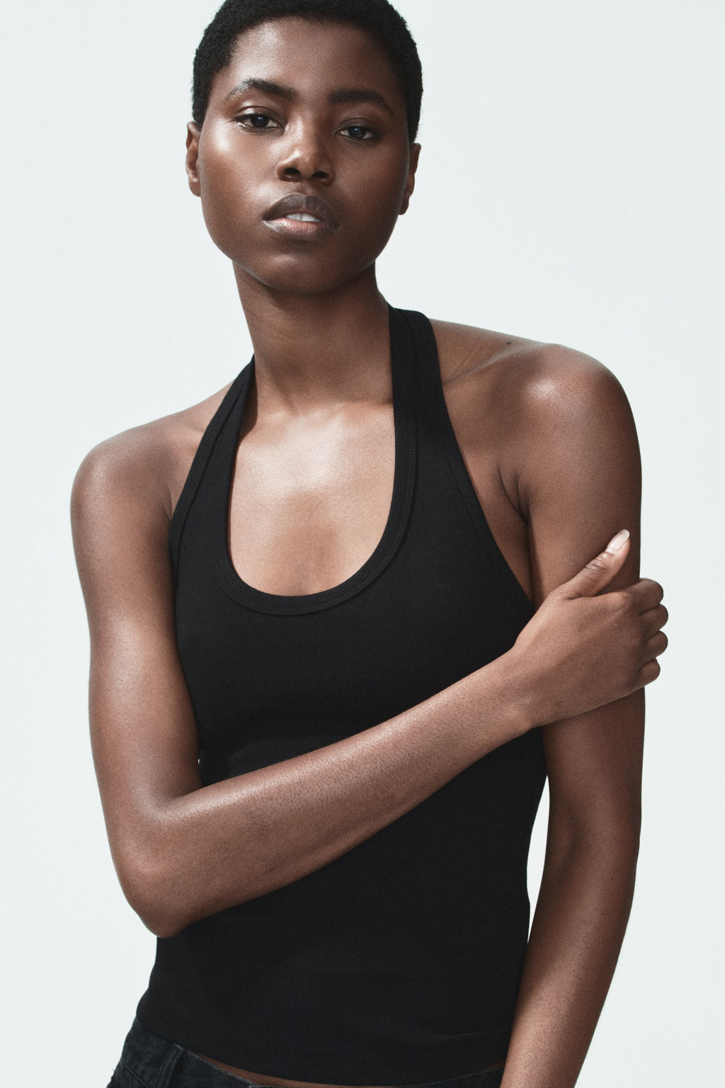 Top halter de algod?n - H&m фото 3