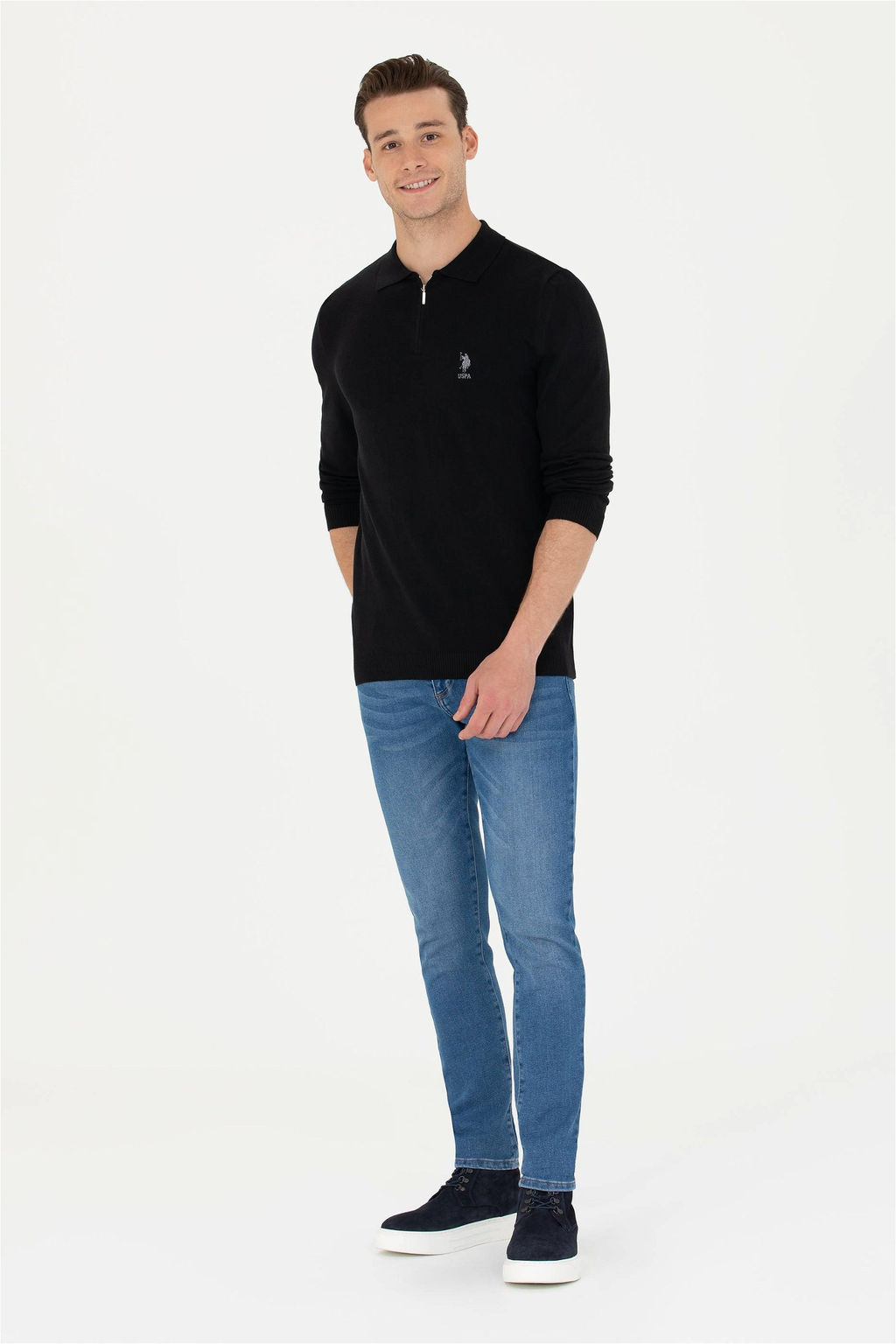 U. S. Polo Assn / Мужской черный свитер - U.s. polo assn фото 11