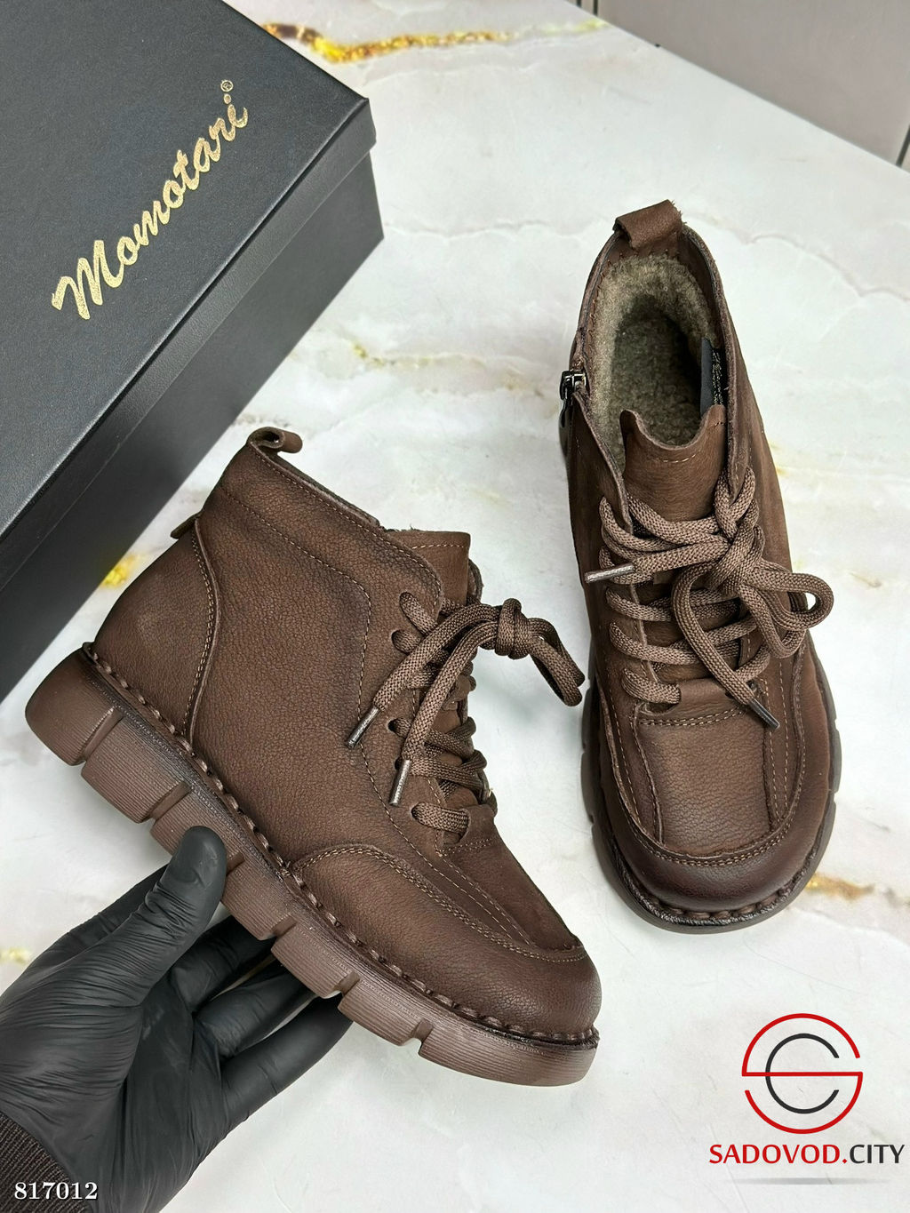 Ботинки зимние на шнуровке