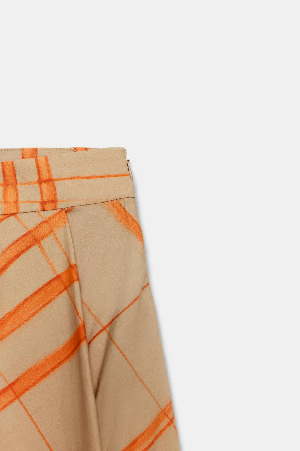 FALDA CAPA CUADROS ZW COLLECTION / Beige - Zara фото 9