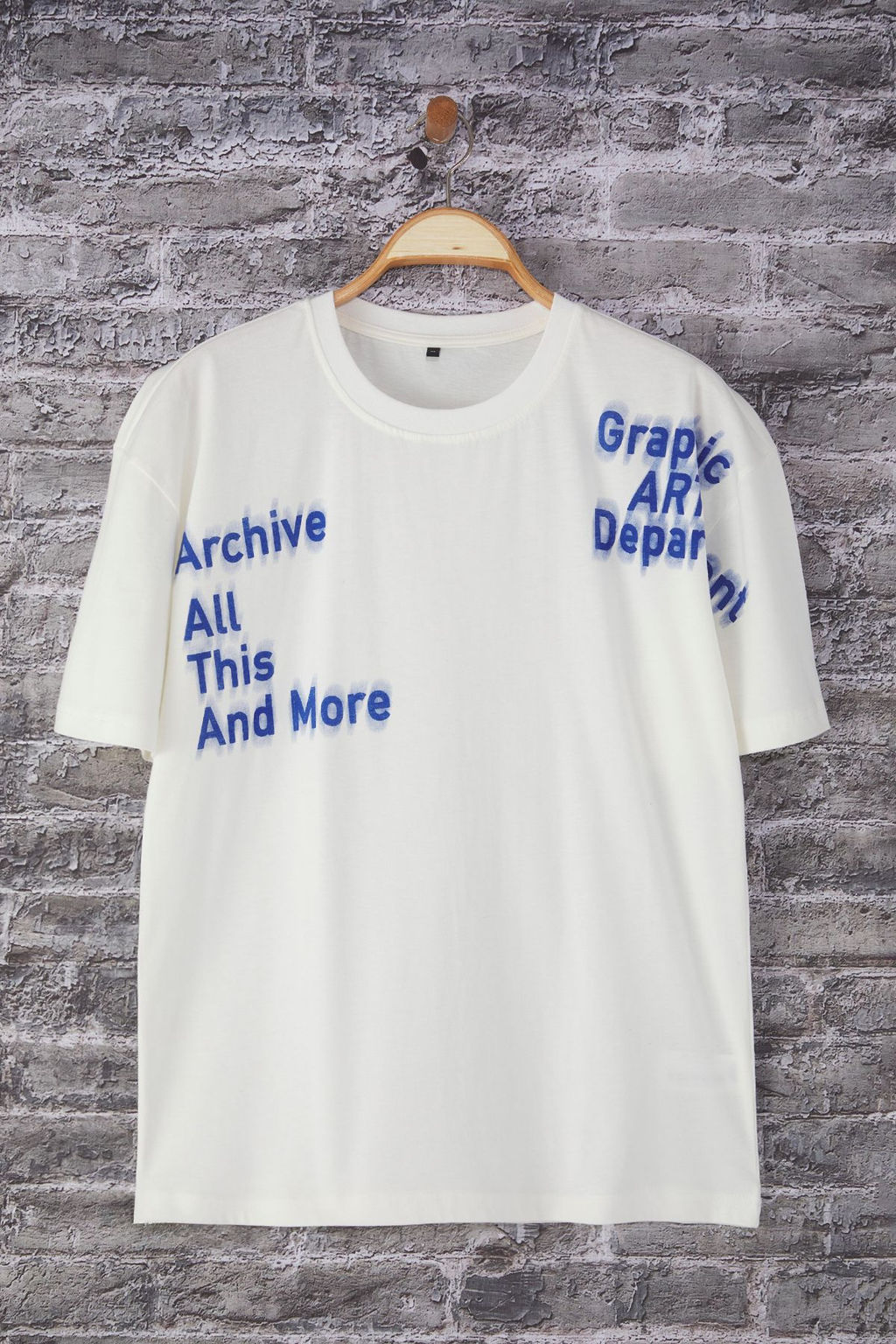TRENDYOL MAN Ekru Oversize/Genis Kesim Yaz? Bask?l? %100 Pamuk T-Shirt TMNSS25TS00194 - Trendyolmilla фото 2