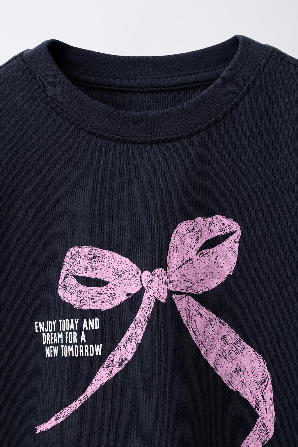 PRINTED T-SHIRT WITH BOW - Zara фото 3
