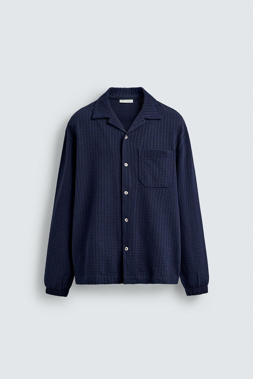COMFORT SEERSUCKER OVERSHIRT - Zara фото 7