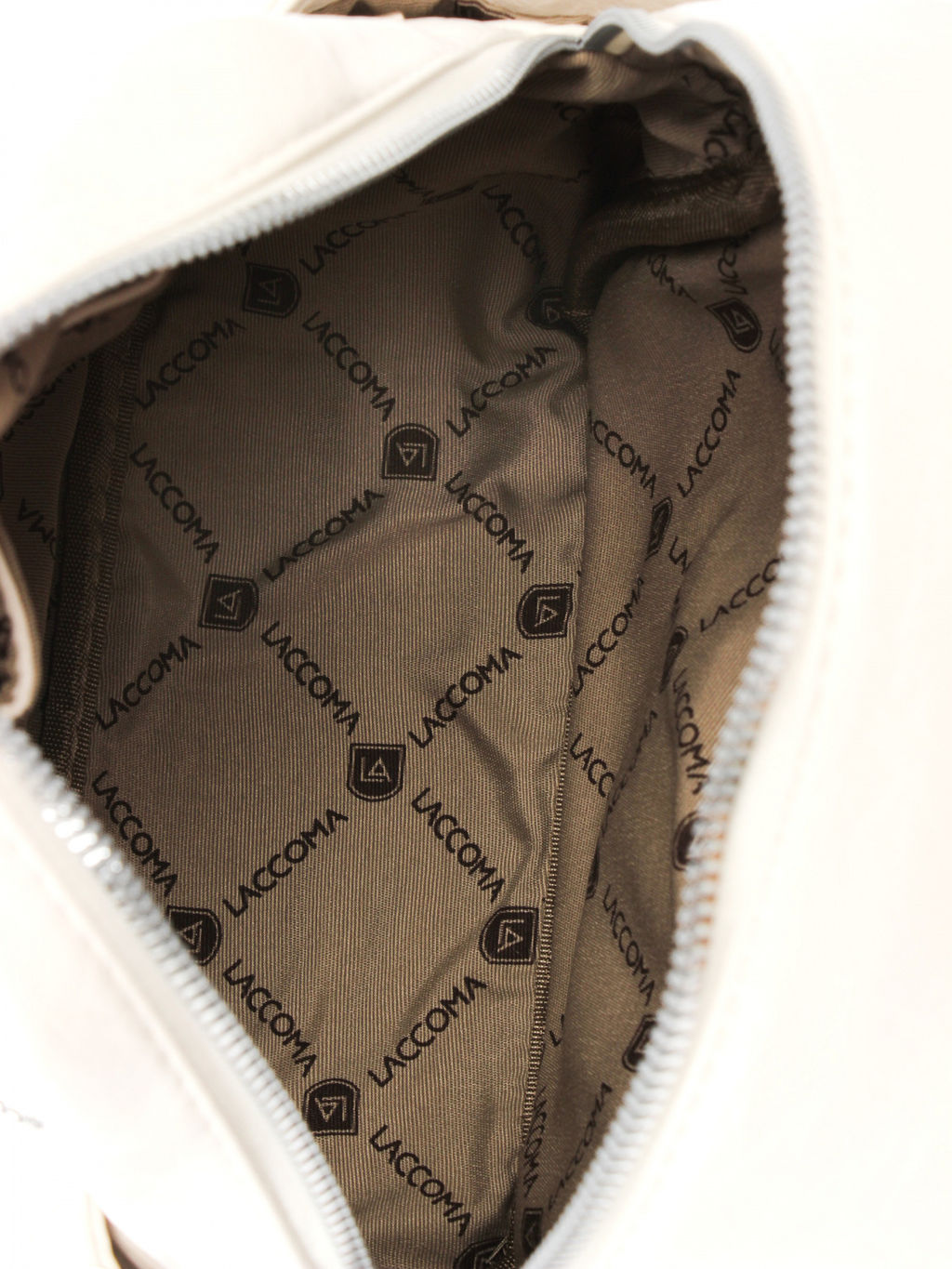 LACCOMA рюкзак Жизель-белый эко кожа хлопок  фото 7