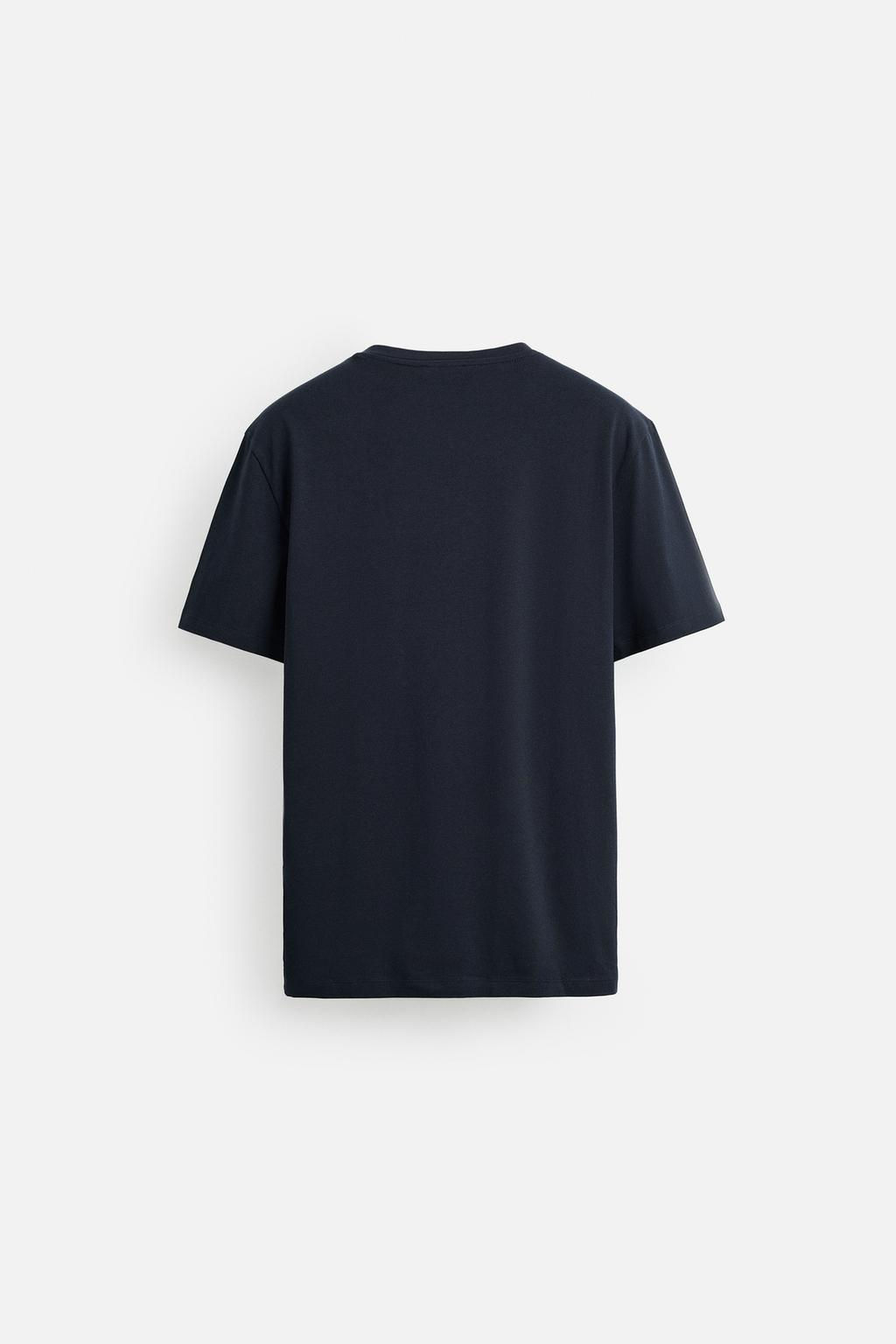 BASIC SLIM FIT T-SHIRT - Zara фото 57