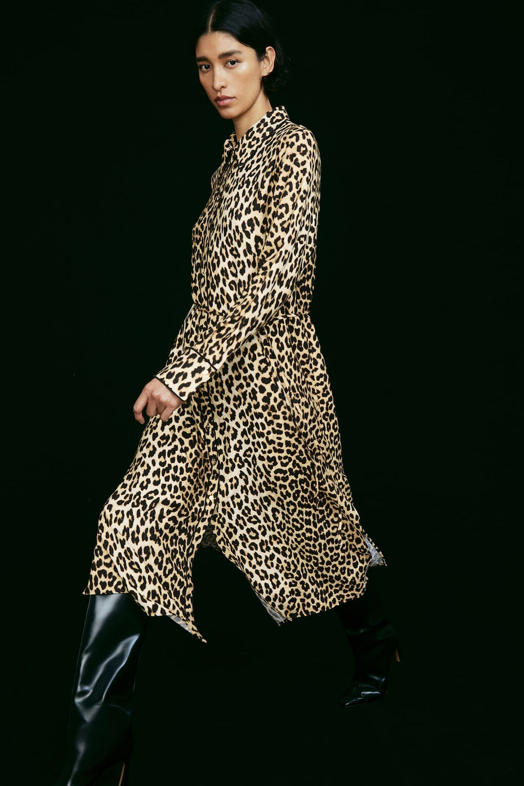 Vestido estampado con cinturon de anudar - H&m фото 4