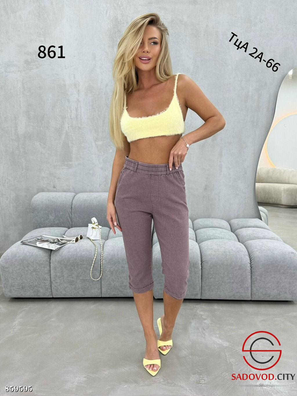 Капри женские из хлопка - Fiona фото 3