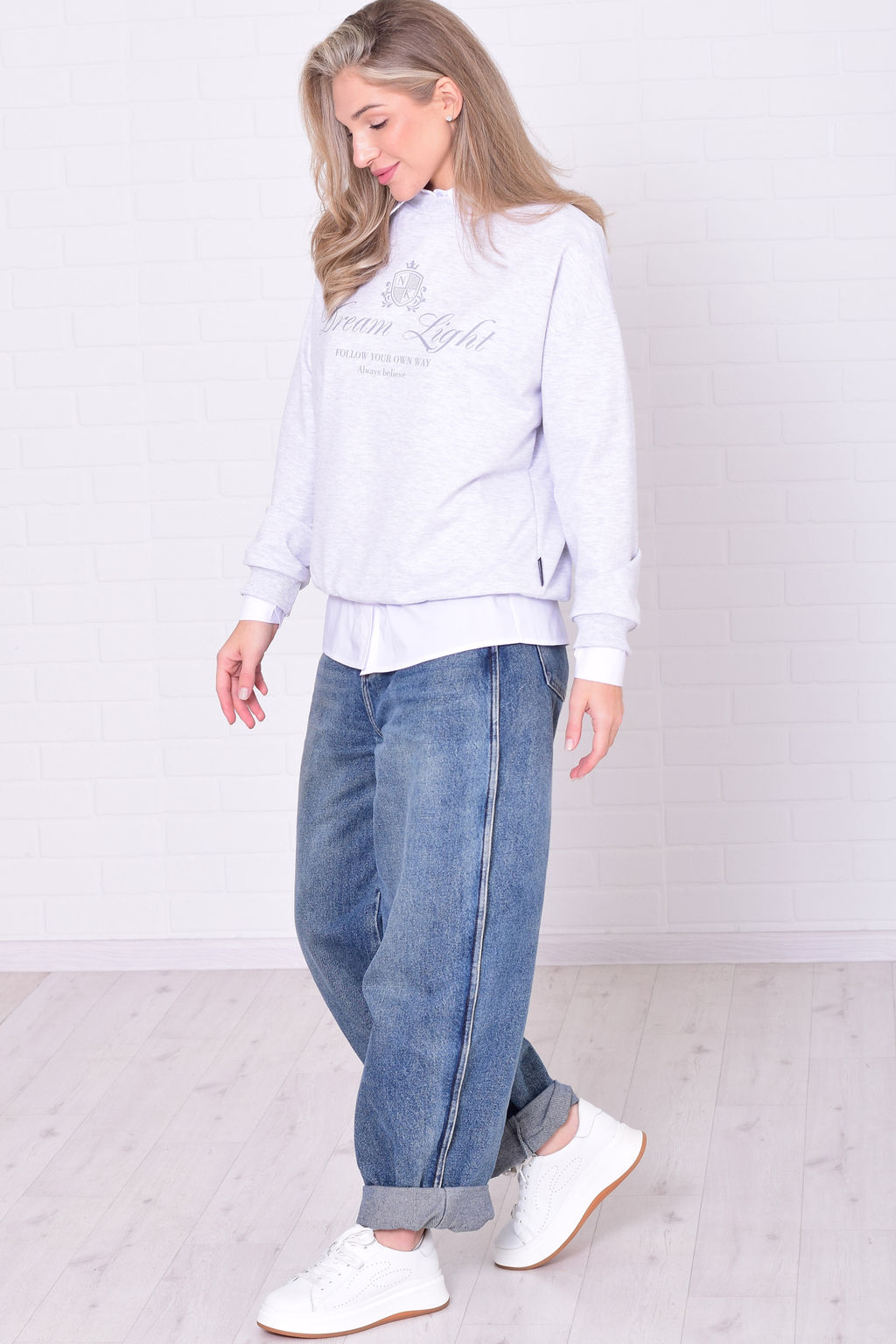 Свитшот женский 6-221 из футера двунитки - Новое кимоно фото 25