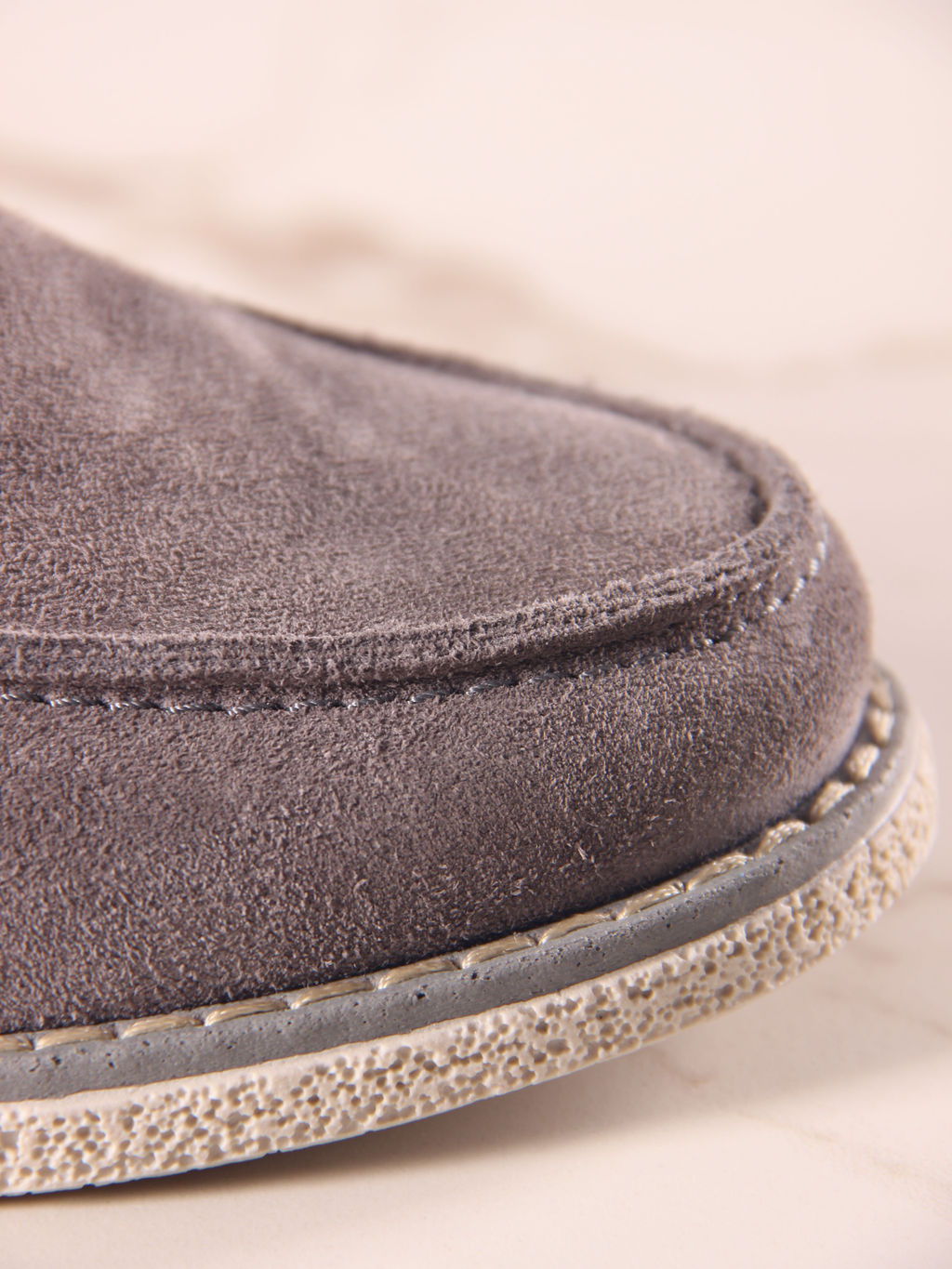 Лоферы 176.rosegr.Серый замок замша