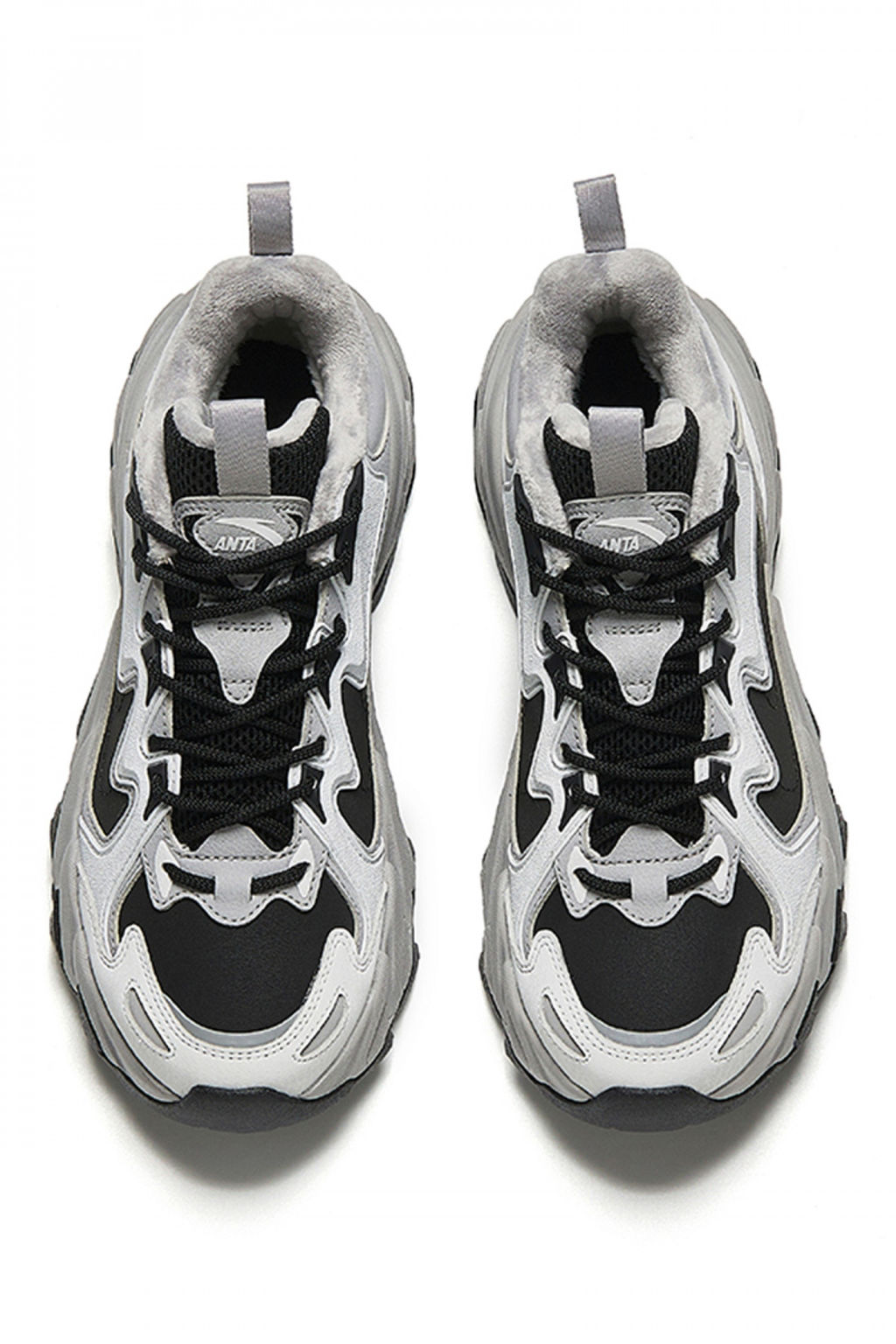 Кроссовки повседневные утепленные Черный/Серый - Anta фото 3