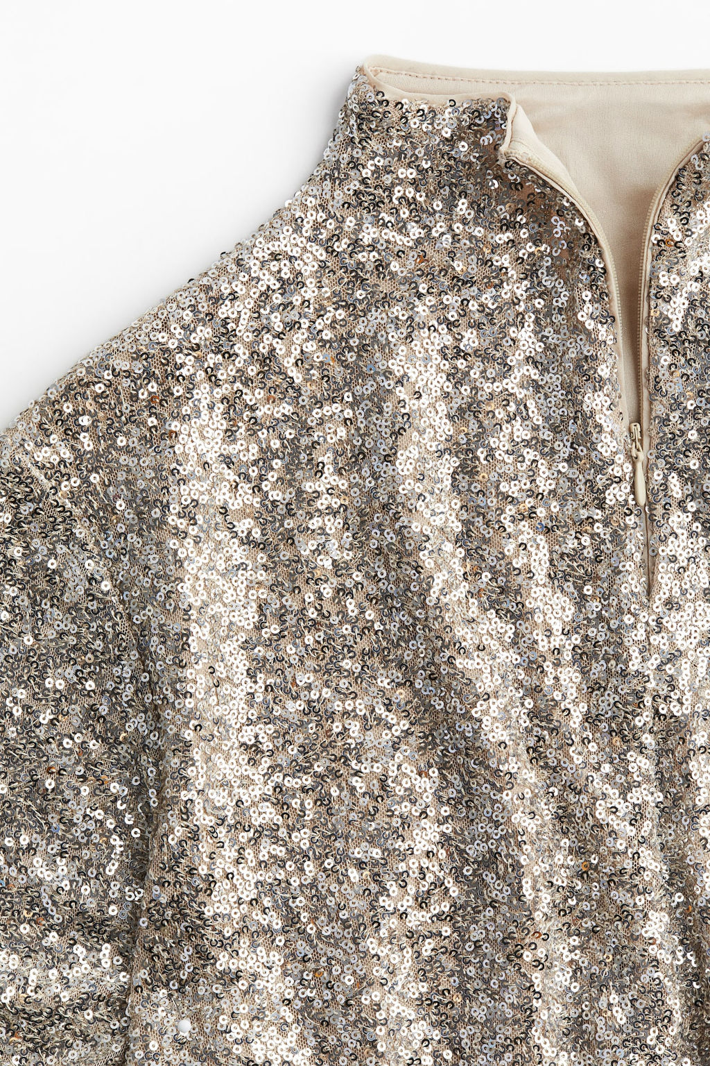 Sequined turtleneck top - H&m фото 7