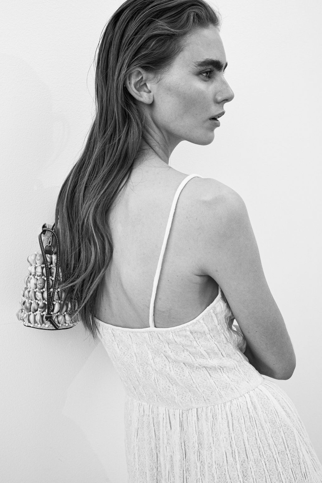 Vestido efecto arrugado con tirantes finos - H&m фото 2
