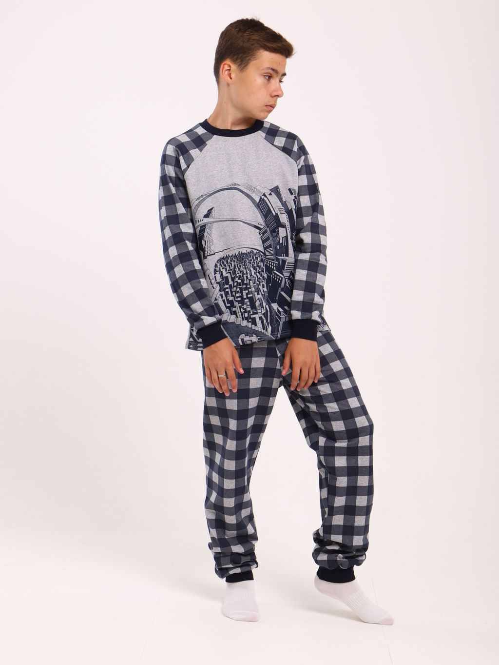 Пижама "Сити" серый