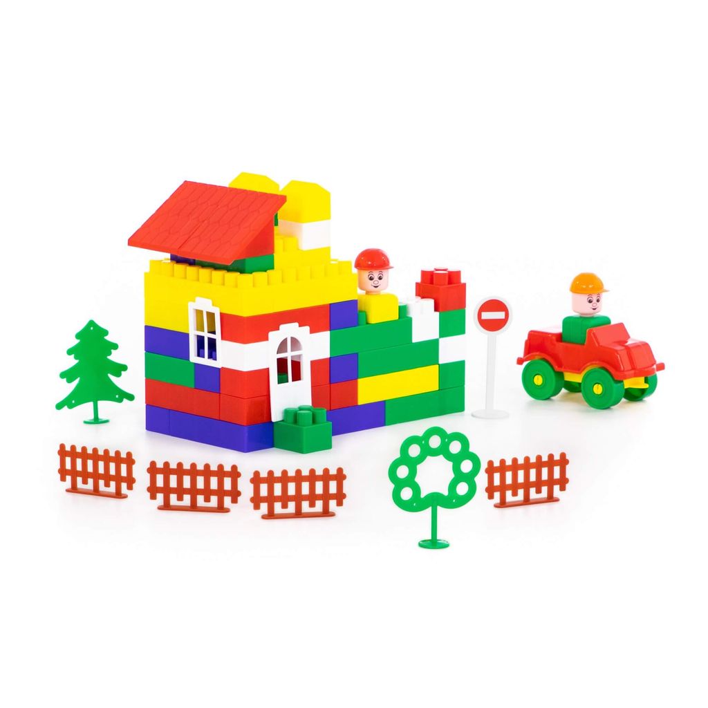 Конструктор Строитель (101 элемент) (в пакете) - Полесье фото 3