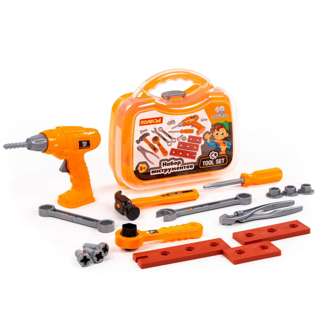 Набор инструментов №36 (18 элементов) (в чемоданчике малом) - Полесье фото 3