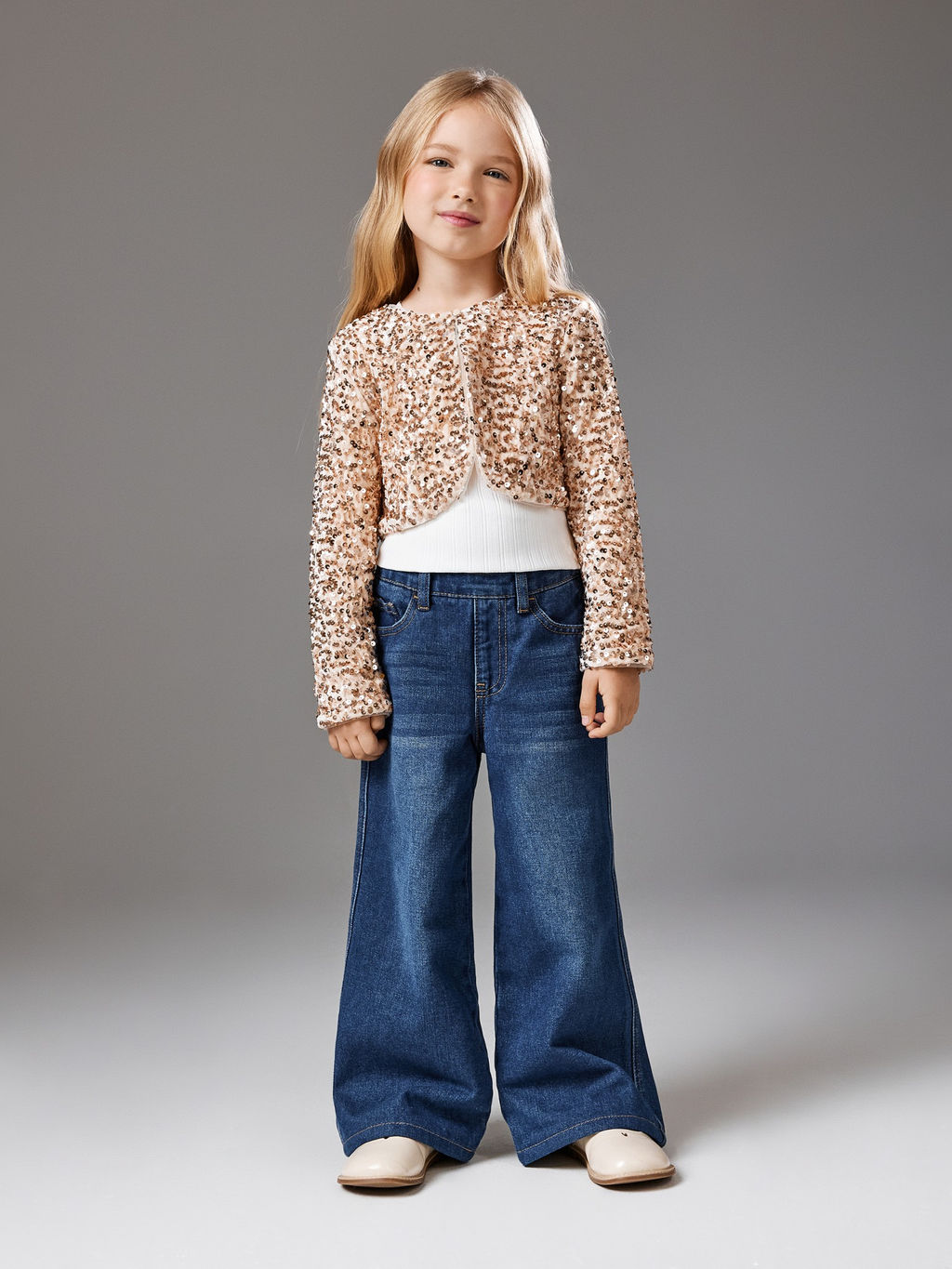 ACOOLA / Жакет детский для девочек Velentiya золотой фото 5